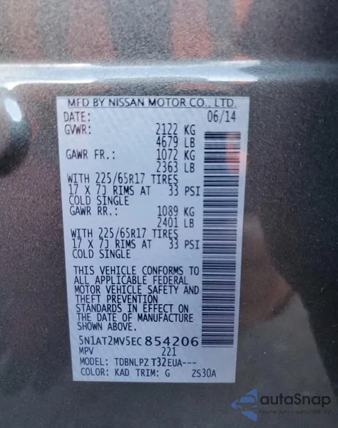 2013 Nissan Rogue S from USA, damaged, VIN JN8AS5MV9DW632357